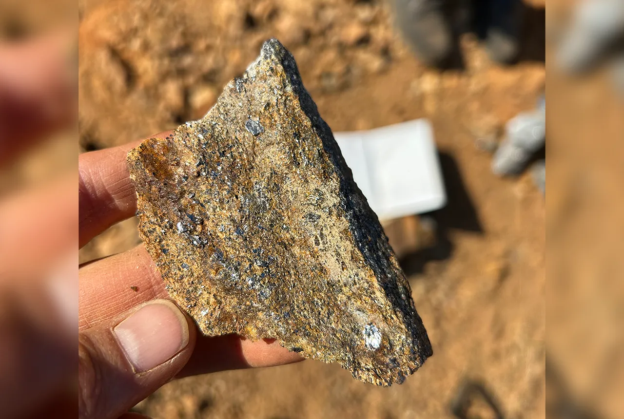 graphite rich gneiss sample petauke district eastern province zambia